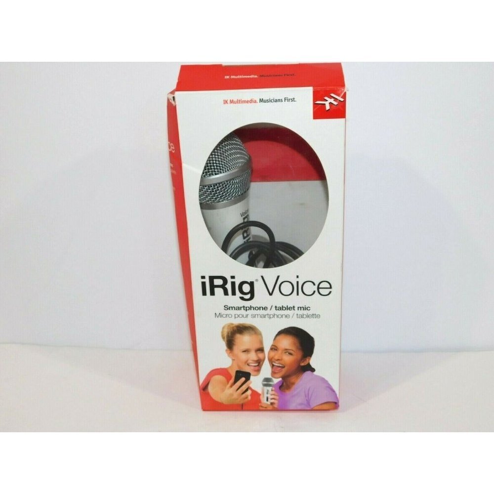 iRig Voice Smartphone / Tablet Mic Karaoke Microphone IK Multimeadia White